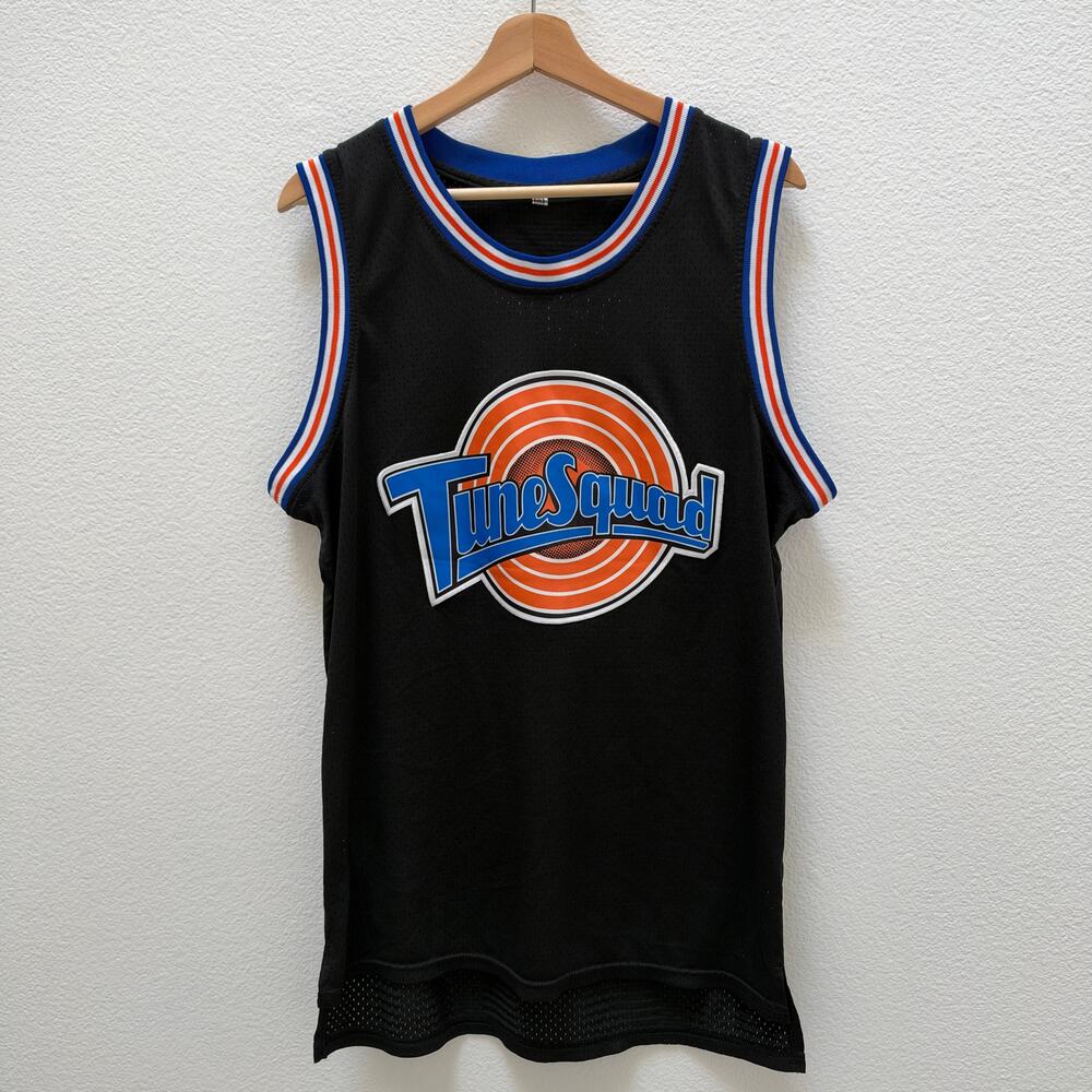 Space Jam Tune Squad Bugs Bunny #1 Black Mesh Jersey S Unbranded